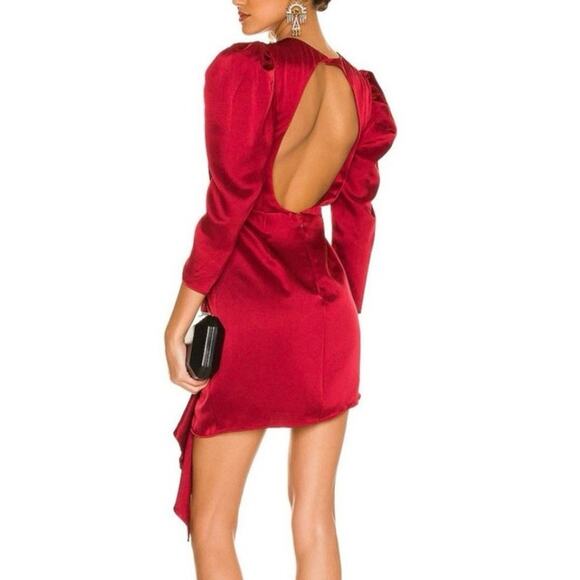 NWT - NBD Pandora Burgundy Dress Size XS - Picture 3 of 7